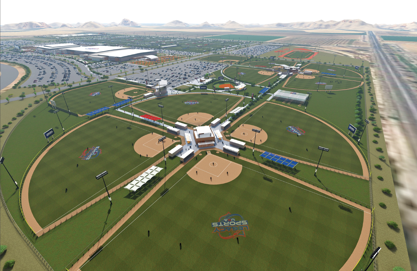New mega sports complex in Queen Creek Arizona.